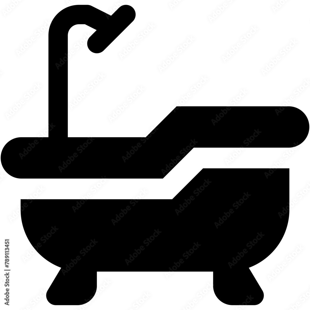 Canvas Prints bathtub icon