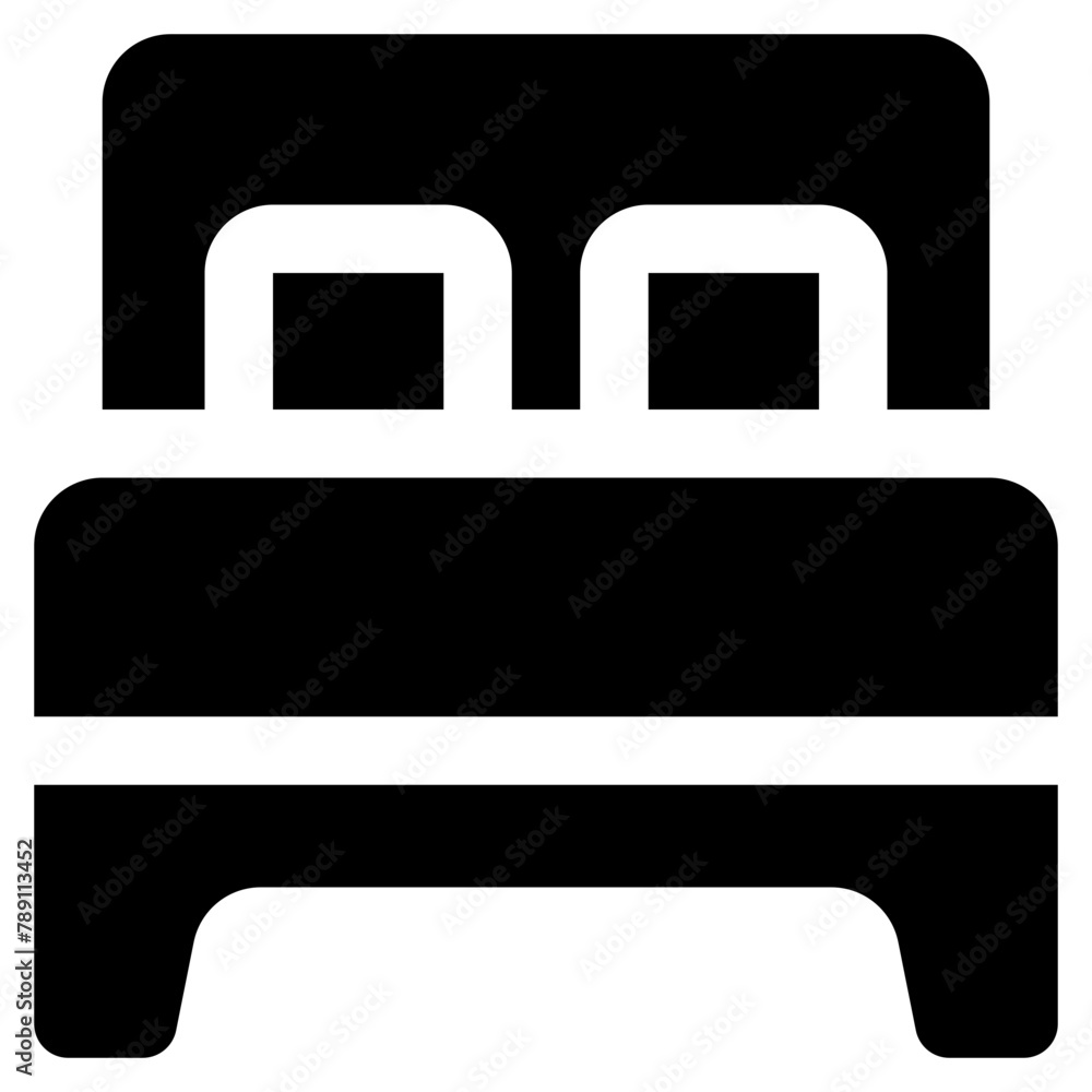 Sticker bed icon