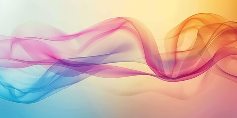 A colorful wave with a pink and blue stripe. The colors are vibrant and the wave is long