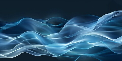 A blue wave with white lines. The blue color is very bright and the white lines are very thin