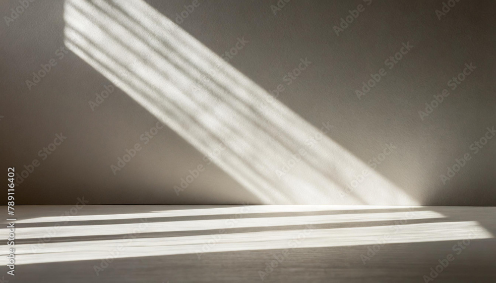 Aufkleber gray background for product presentation with shadow and light from windows
