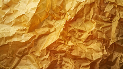 Yellow orange brown burnt crumpled paper parchment 