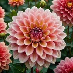 pink dahlia flower