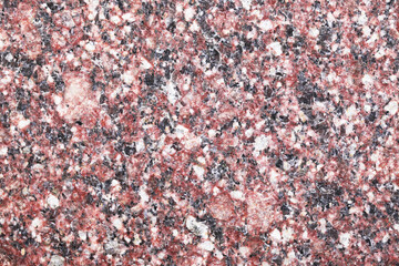 Red granite texture. Mineral pattern. Natural stone flat background. Geology backdrop. Color marble.