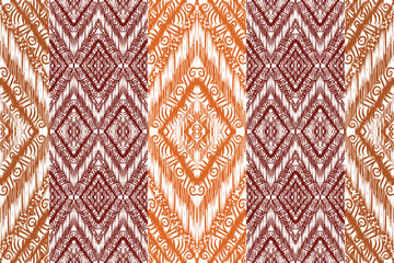 abstract ikat art seamless pattern folk embroidery aztec geometric art,geometric ethnic, African Ikat paisley embroidery. Navajo, seamless pattern traditional, tribal motifs abstract vector. - obrazy, fototapety, plakaty