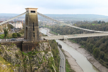 The Clifton Suspension Bridge in Bristol city