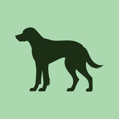 Dog vector silhouette