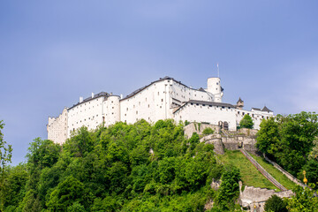 Fortress Hohensalzburg Castle in the Austrian city of Salzburg