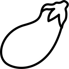 eggplant Line Icon