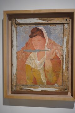 "Fernande mit Mäntelchen" von Pablo Picasso im Museo Picasso Malaga, 15.04.2024
