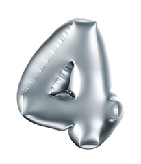Balloon number ( silver )
