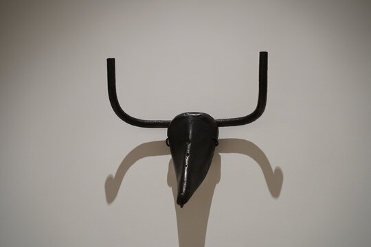 Kopf eines Bullen von Pablo Picasso im Museo Picasso Malaga am 15.04.2024