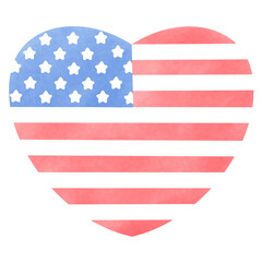 Obraz premium national flag pattern heart