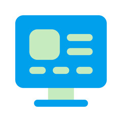 web design duo tone icon