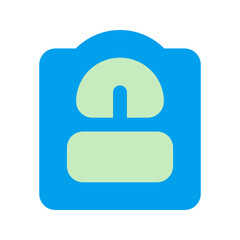 weight scale duo tone icon