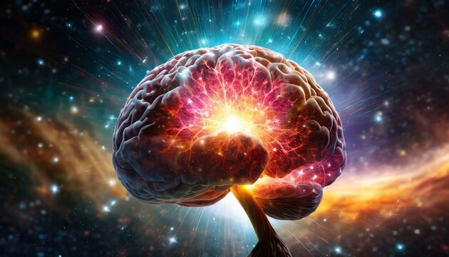 Exploding brain in lightining