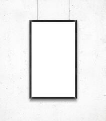 Frame Your Message: Poster Frame Mockup on Wall Background