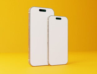 Mobile phone screen mockup