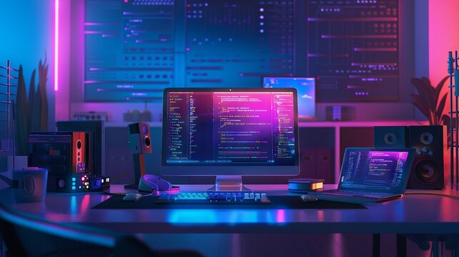 Innovative web design and development - modern programming and coding technologies in action