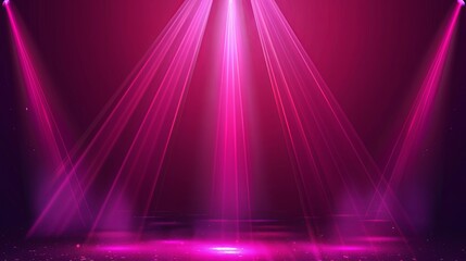 Fototapeta premium Abstract background with dark pink light rays
