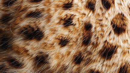 Beautiful spotted fur closeup Texture of brown animal wool Dog fur : Generative AI