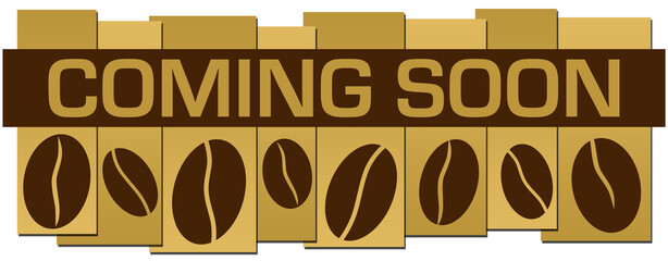 Coming Soon Coffee Beans Brow Stripes Horizontal 
