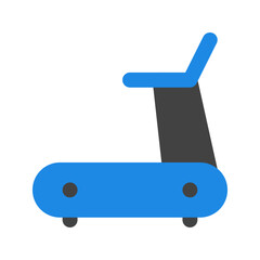 treadmill flat icon