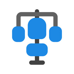 weightlifting flat icon