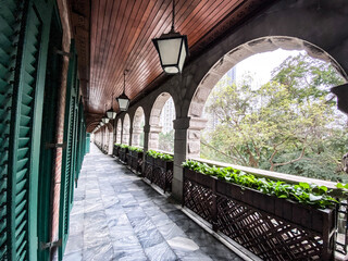 Whispers of the Past Echoing Through the Old Hospital Corridor, Hong Kong