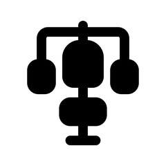 weightlifting glyph icon
