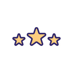 Obraz premium Rating vector icon