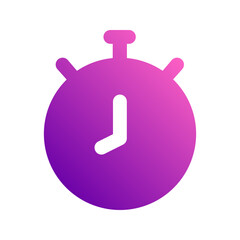 stopwatch gradient icon