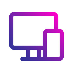 responsive design gradient icon