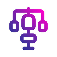 weightlifting gradient icon