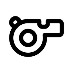 whistle line icon