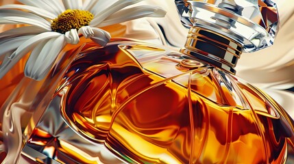 Elegant Perfume Bottle Illustration with Inviting and Sophisticated Aesthetic