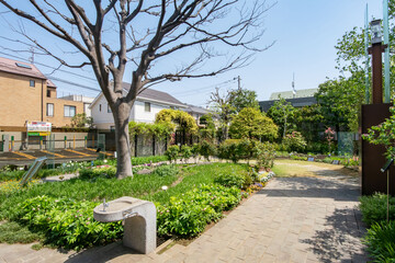 東京都品川区立公園、ねむの木の庭