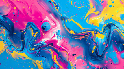 Abstract Multicolored Painting Wallpaper. Contemporary Design Texture