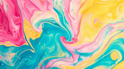 Abstract Multicolored Painting Wallpaper. Contemporary Design Texture