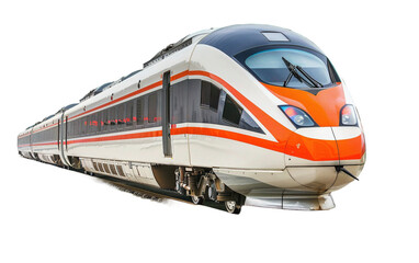Naklejka premium Chinese train on transparent background, png 