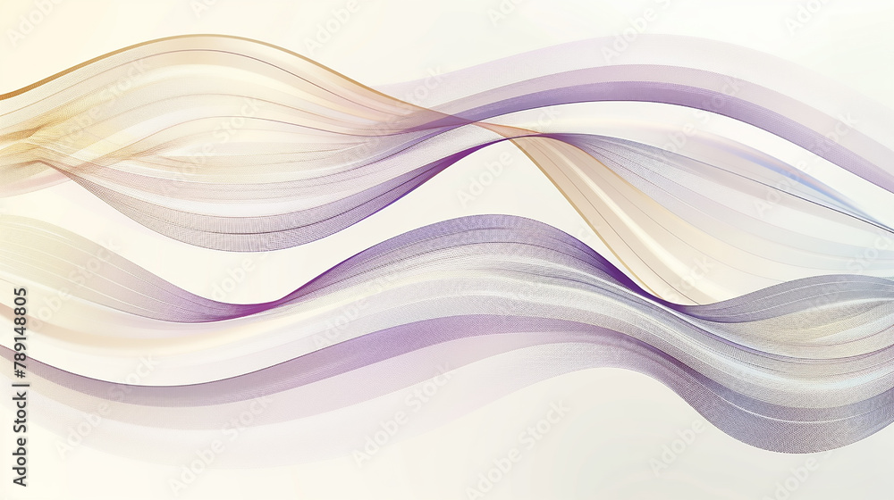 Poster abstract flowing wave lines design element for technology, science, modern concept.
