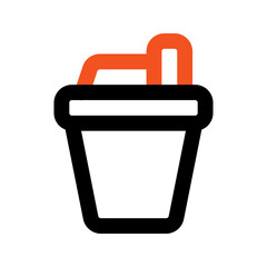 bottle outline color icon