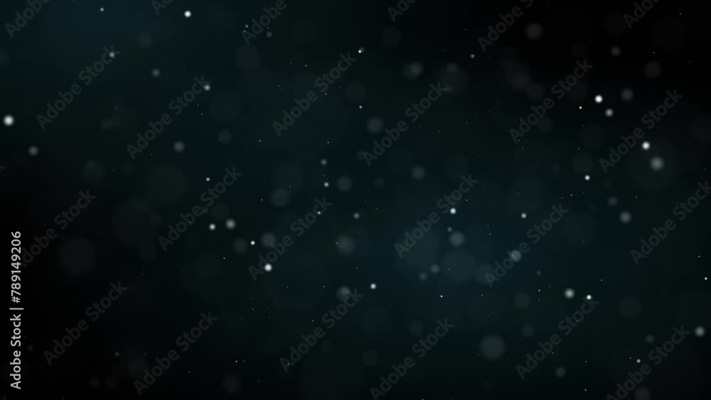 Poster luxurious bokeh particles. flying dust particles. slow macro photography. seamless looping 4k video