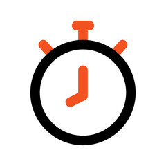 stopwatch outline color icon