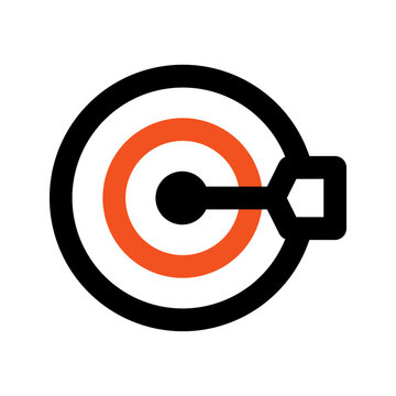 recommend clip art: target outline color icon