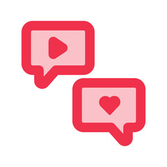 social media outline fill icon