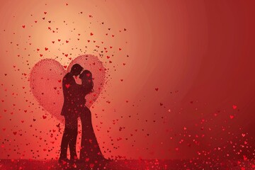 Artistic Celebrations of Love and Romance: Vibrant and Stylish Illustrations for Couples, Weddings, and Engagements