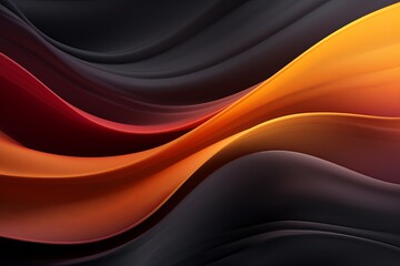 Fototapeta premium Charcoal Grey Smooth Flow: Abstract Color Wallpapers