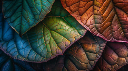 Botanical Close-Ups Zoom in on intricate details of leaves vibrant colors, and delicate textures