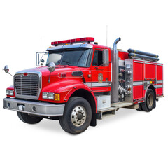 Fire Truck on transparency background PNG
